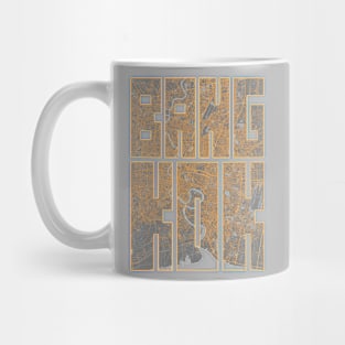 Bangkok, Thailand City Map Typography - Bauhaus Mug